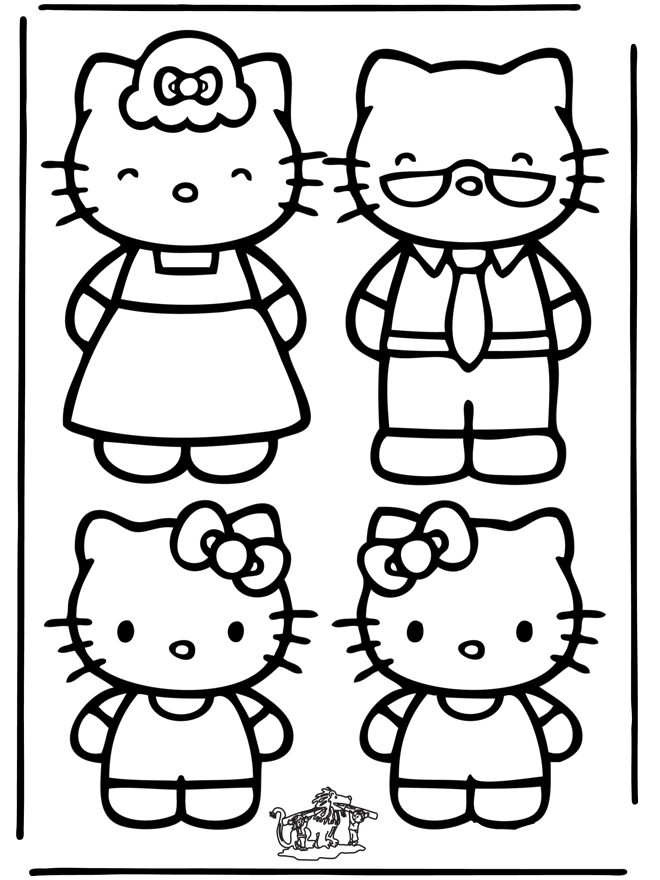 Hello Kitty kolorowanki